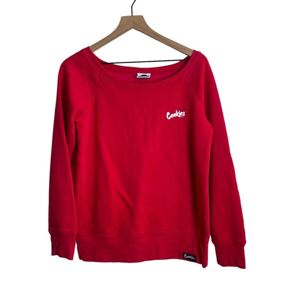 Cookies Tops - Cookies SF Women's Red Crewneck Sweatshirt – Size L – Made in USA